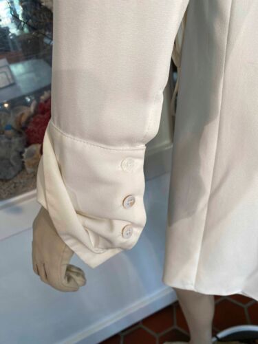 Long Ivory Blazer Jacket womens size S Fully Lined Classic Trending - Picture 6 of 12
