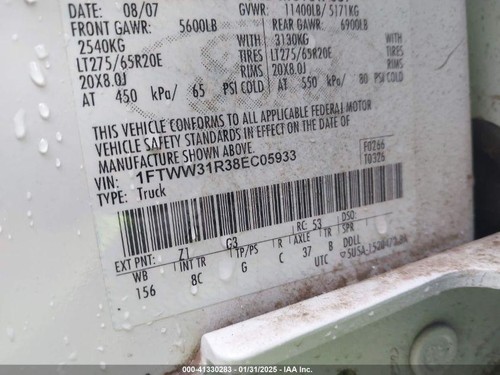 Used Center High Mount Stop Light fits: 2008 Ford f350sd pickup Grade A - Picture 4 of 24