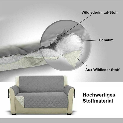 1-3 Sitzer Sofabezug Universal Sofahusse Sofa Schutz Abdeckung Für Haustier Hund - Bild 3 von 13