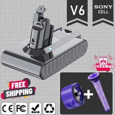 MARKENLOS 9000mAh SONY AKKU Für DYSON V6 Akku DC58 DC59 DC61 DC62 SV03 SV06 SV09 Batterie