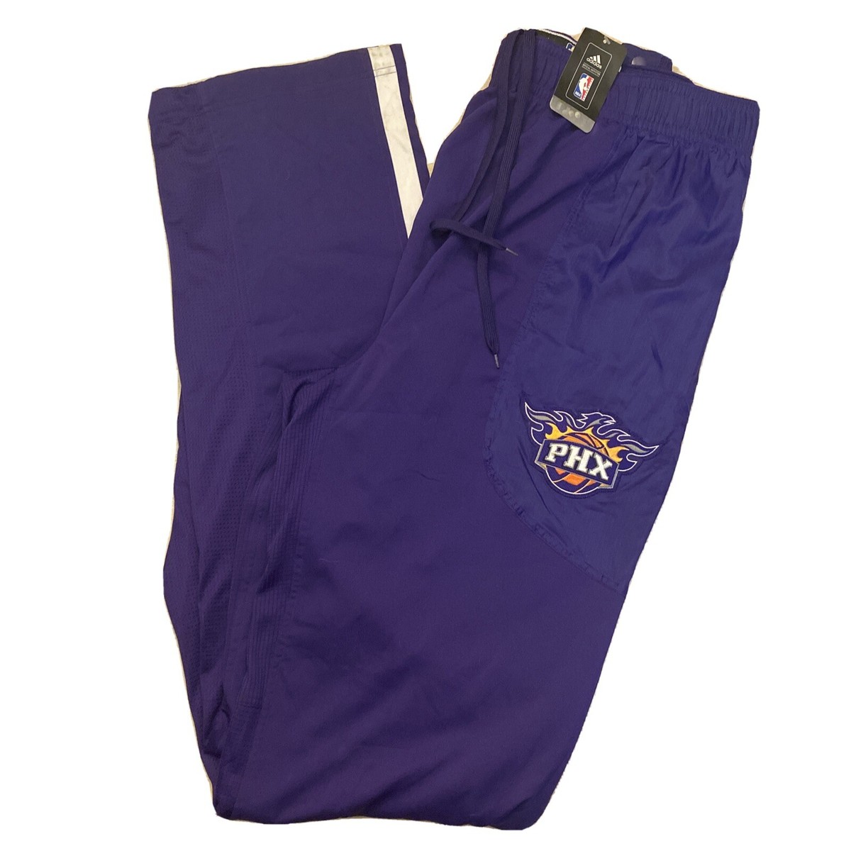 Adidas NBA Authentic Phoenix Suns Team Issued Warm Up Purple Pants