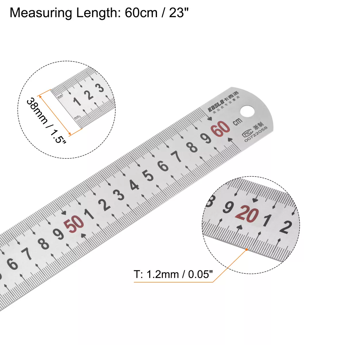 6 8 12 14 Inch Metal Rulers Pack of 4 Steel Rulers - China Steel Rulers, Metal  Rulers