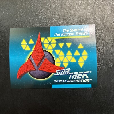 Jb101d Star Trek The Next Generation 1992 #079 KLINGON Empire Symbol Of