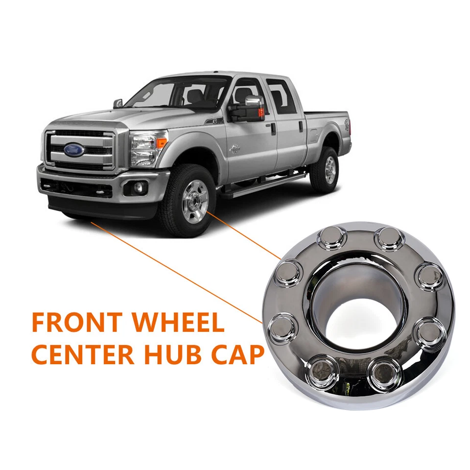 Fit For 05-18 Ford F350 Super Duty 4WD Dually Front Wheel Center Hub Cap 8 Lug - Image 2 of 4