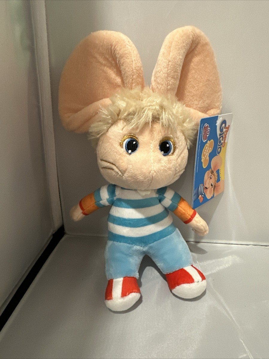 Topo Gigio Light Blue Plush Doll Figure Rare Vintage Style NEW
