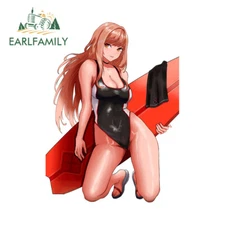 EARLFAMILY 5.1" Cool Girl Anime Car Decals Trunk Vinyl Decoration Vinyl Stickers