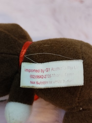Vintage Hello Kitty Mini Brown Kiwi w/ Hood 4" Plush Doll Sanrio VG Cond - Picture 14 of 14