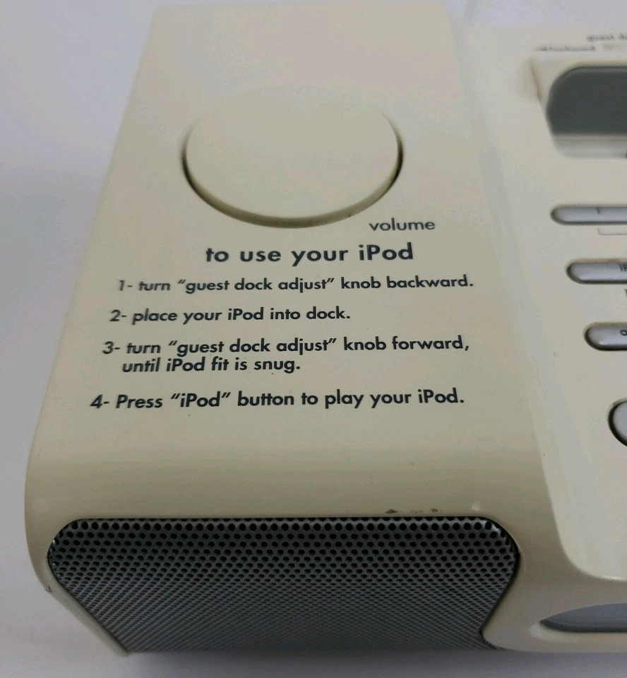 Radio alarma ihome HIH66WA iPod reposo/cena Mp3 usado probado  Foto 4 de 4