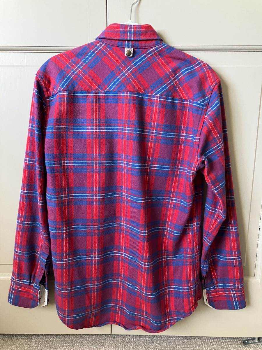 Visvim Black Elk Flannel Red/Blue Plaid Shirt 1 | eBay