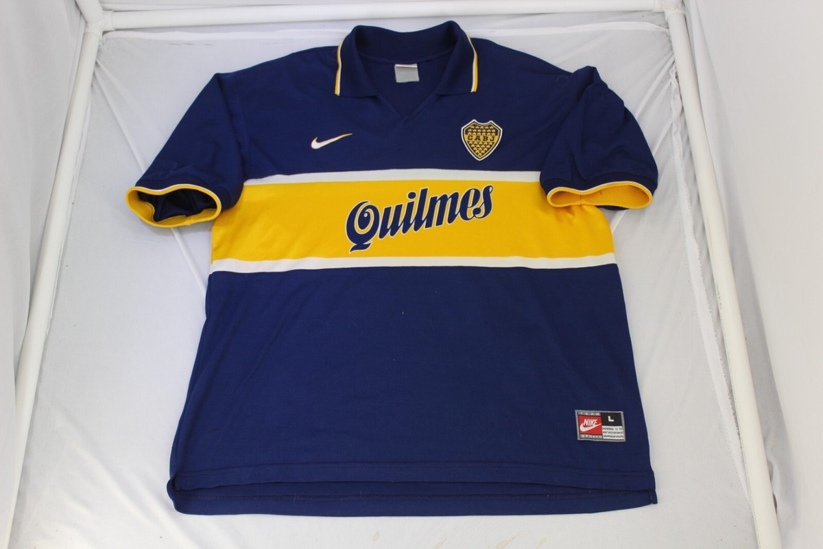 Club Boca Junior Authentic Nike Jersey Size LARGE 1996-1998 T | eBay