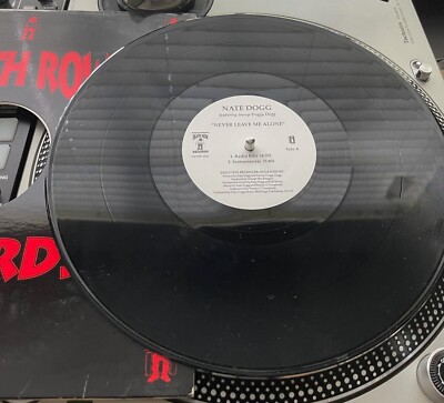 Nate Dogg Ft Snoop Dogg   Never Leave Me Alone Original 1996 Press 12'' PROMO VG+