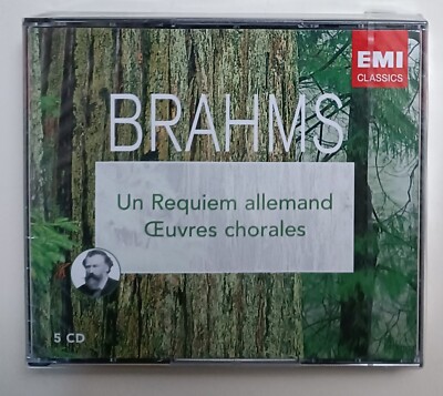 Johannes Brahms: Ein deutsches Requiem, Ceuvres Chöre 5CDs versiegelt EMI Klassiker