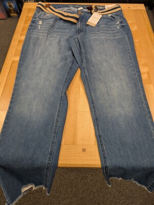 Natural Reflections Easy Fit Straight Leg Size 18 Jeans Rigid Front Stretch Back