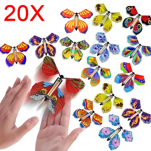 20pcs Magic Surprise Flying Butterfly Christmas Card Birthday Wedding Prank Gift - Picture 5 of 12