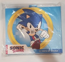 LOT OF 5 - SONIC THE HEDGEHOG 12 Days Of Men's Sock Fits Shoe Size 8-12