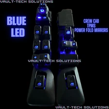 03-06 Silverado Escalade Front & Rear Window Switch Set BLUE LED TPMS Power Fold