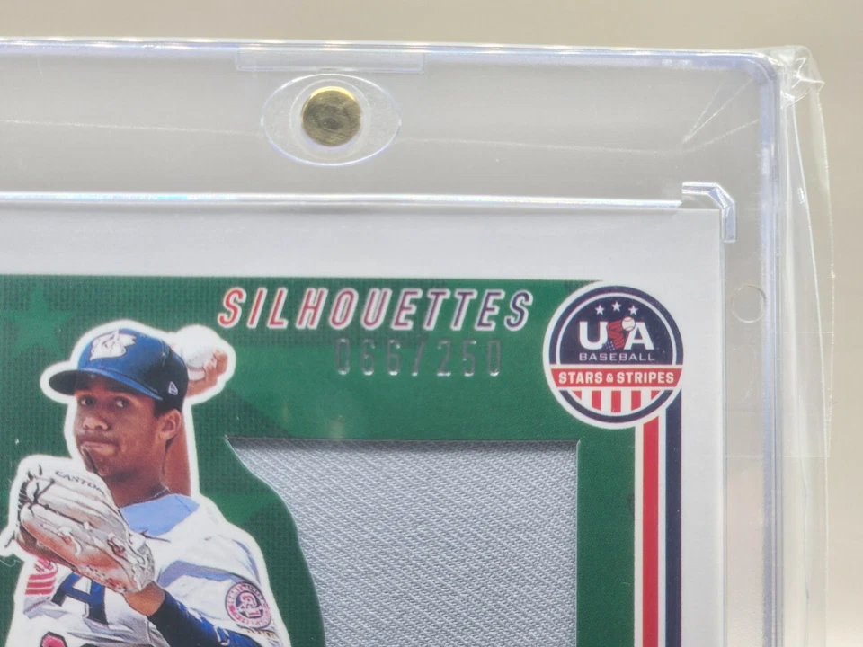 2022 Panini Stars & Stripes Jordan Sprinkle Patch Auto 66/250 USA Team White Sox - Image 3 of 4