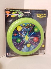 Vintage 1995 Frisbee Imperial Toys Totally Colorful Disc Green New Sealed 17076