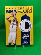 2013-14 NBA Hoops John Lucas III Game Used Jersey Prime # 13/15 SSP Jazz 🔥🔥🔥