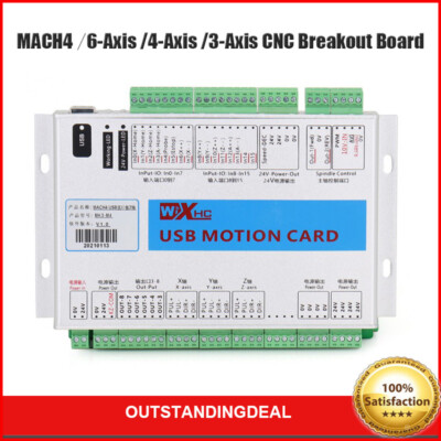 MACH4 6-Axis 4-Axis 3-Axis CNC Breakout Board 2000KHz USB Motion Card ot89