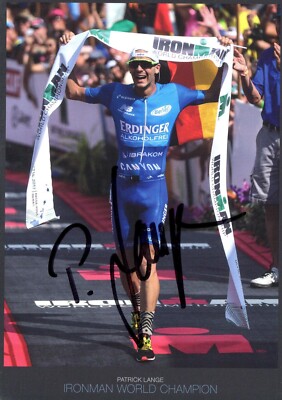 Carte Autographe Patrick Lange – Vainqueur Ironman 2024, Allemagne, Original