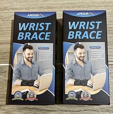 APEXUP Wrist Brace, Adjustable Wrist Wraps with Wrist Splint Unisex Size M Right