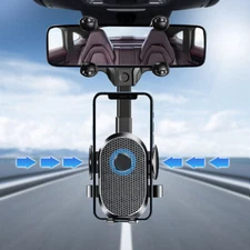 360° Car Rearview Mirror Holder Stand Mobile Cell Smart Phone GPS Phone Holder