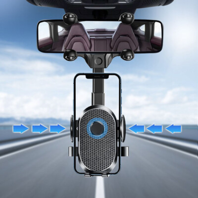 360° Car Rearview Mirror Holder Stand Mobile Cell Smart Phone GPS Phone Holder