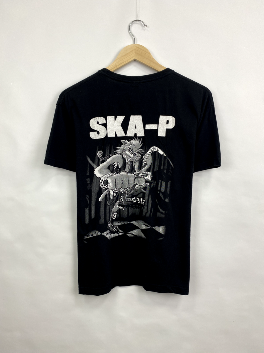 Ska-P Logo Black T Shirt Ska Punk Skacore Talco Boikot Skalariak The Locos Black XL
