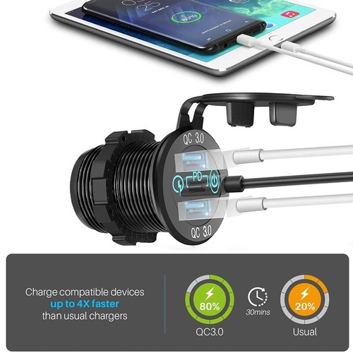 Power Station USB Type C PD, USB Type A QC, 12V Cigarette Socket for Ozito - Bild 5 von 10