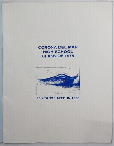 1975 1995 Corona Del Mar High School REUNION YEARBOOK Annual 20 Years Later - Bild 2 von 5