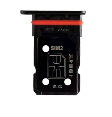 OnePlus 10 Pro SCHWARZ Ersatz Halter Slot Buchse Dual SIM Karten Tray Teil
