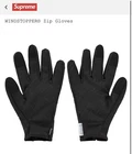 Gants zippés Supreme WINDSTOPPER noir taille M