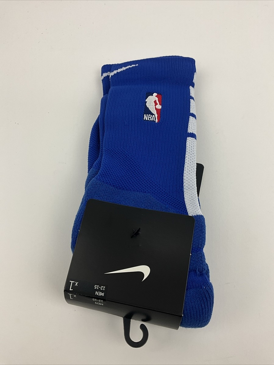 NIke Socks NBA Full Length Navy Blue with White Size XL 12-15
