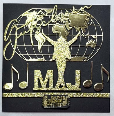 Geschenk Gutschein Unikat Musical Michael Jackson personalisiert durch Text/Name