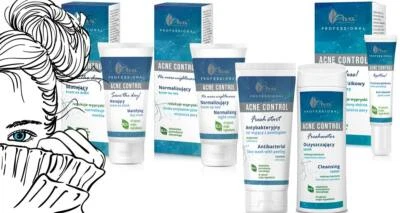 AVA LABORATORIUM AVA Acne Control Professional - Point Day/Night Cream, Face Wash Peeling, Toner