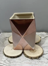 GeoMetric Triangle 4" Rose Gold FTD Brand Vase - Brand New