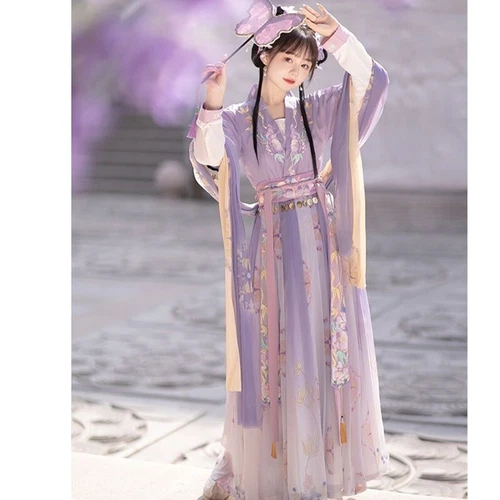 Cosplay Hanfu Dress Chinese Ancient Traditional Women Set Carnival Fairy Costume - Picture 4 of 20