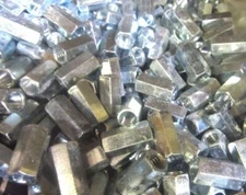 5/16-18 X 7/8 Hex Rod Coupling Nuts Threaded Rod Connectors Zinc 75 Pieces