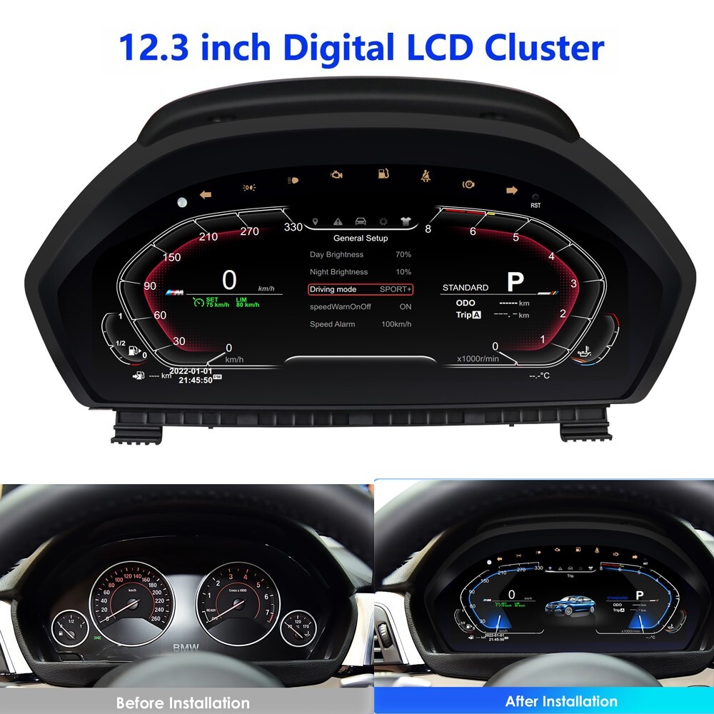 Digital LCD Instrument Gauge Cluster for BMW 3 Series BMW F30 F31