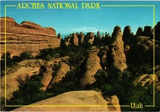Fins Along The Primative Trail Arches National Park, Utah Postcard Unposted