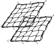 2Pack15.7 X15.7 Cargo Net, Made of Rubber Heavy Duty Bungee Net Stretches to 31.