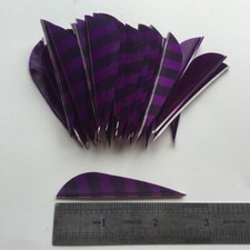 50PCS 2.5inch Purple Parabolic Vanes Fletches Feathers Fletching RW LW