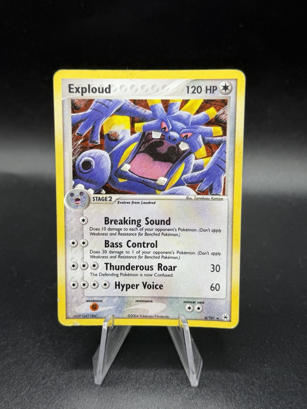 Exploud 6/101 Holo Rare EX Hidden Legends Pokemon Card HP GQ3
