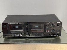 Vintage Kenwood KX-644W Dual Cassette Deck/for Parts Or Repair Only