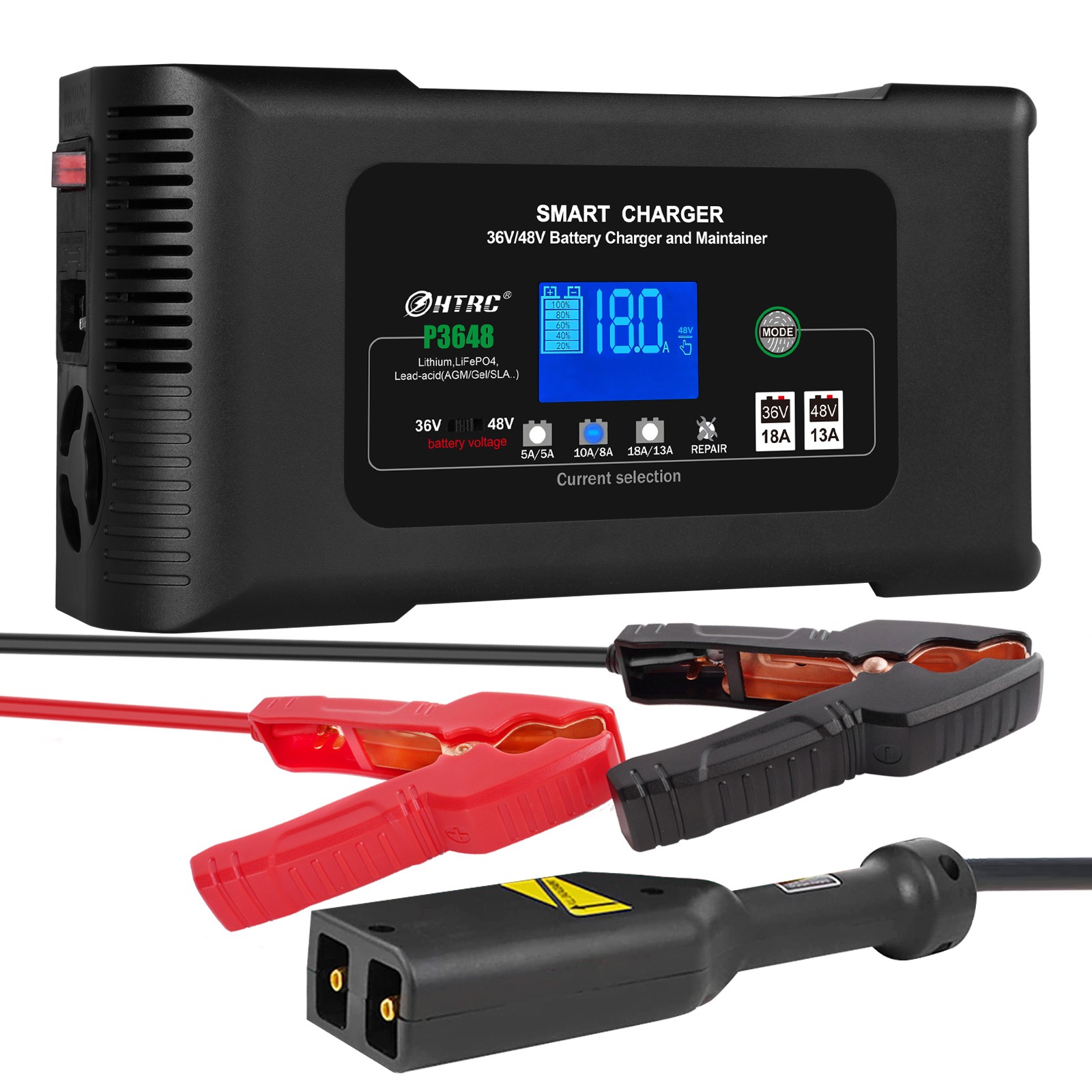 36 Volt 18 Amp Golf Cart Charger for EZGO TXT D Style Plug S