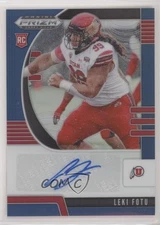 2020 Panini Prizm Draft Picks Rookies Blue Leki Fotu #222 Auto