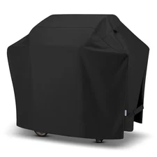 SunPatio 50-Inch Grill Cover Waterproof UV Fade Resistant Weber Grills Black