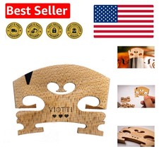 Violin Bridge 4/4: Finer Grade Solid Maple Violin Bridge, Pre-Cut  Pre-Fitte...