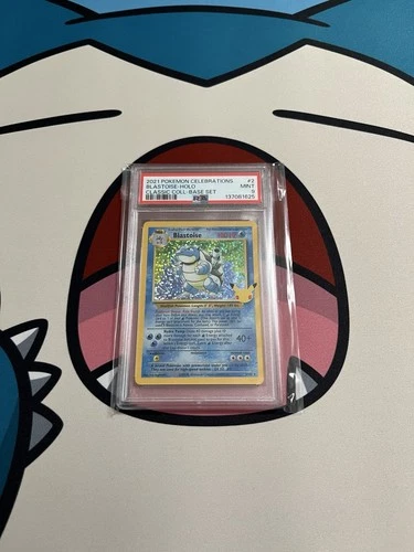 2021 POKEMON CELEBRATIONS - BLASTOISE - HOLO - Graded Pokemon Card - PSA 9